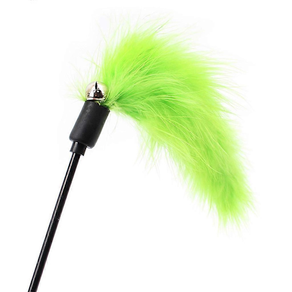 Dingle Bell Interactive Cat Toy Feather Stick Wire Teaser Kit