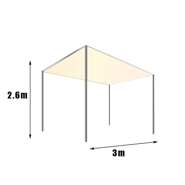 Sunshade Tent Outdoor Waterproof Cover with Hook and Loop Portable Lightweight Does Not Include Tent Pole A A
