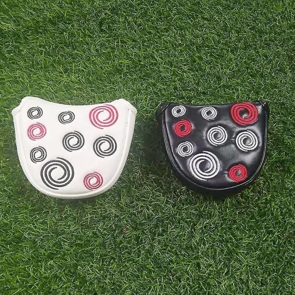 Golfkølleovertræk Golfkølle Putterovertræk Læderhovedovertræk Magnetisk lukning Sort