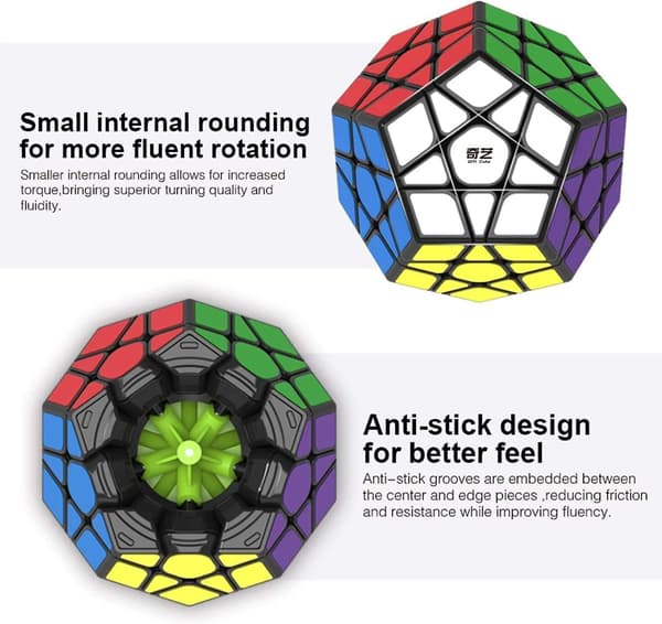 Megaminx-kube, 3x3x3 Pentagonal Hastighetskube Dodekaeder Magisk Kubepuslespill Leke
