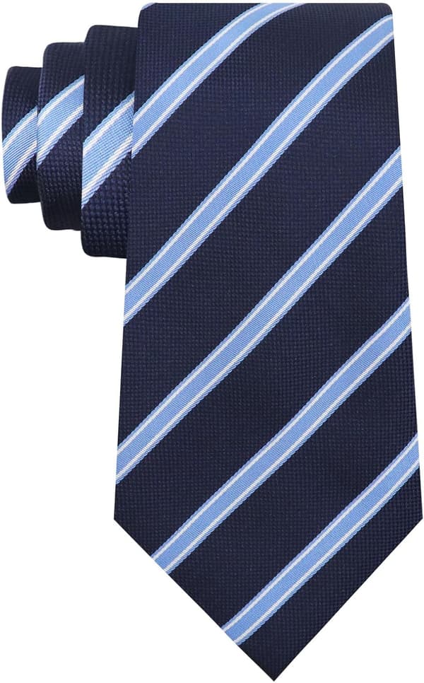 Randiga slipsar för män Klassisk 3,15\" Herrslips Formella slipsar Affärsutexaminering Middag Bröllop Marinblå - Navy Blue