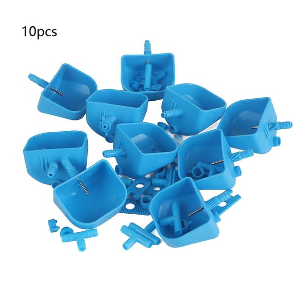 Automatic Rabbit Drinker Drinking Bowl - 10 Sets with Drain