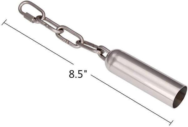 Klokkeleker i rustfritt stål for papegøyer 2 stk, rustfri klokke