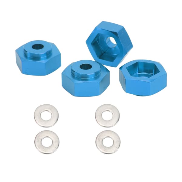 4 st RC Hexkoppling Professionell Aluminiumlegering RC Hjul Hex Adapter för 1/10 RC Bilar Mörkblå