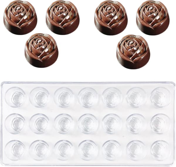 Transparent sjokoladeform, klar plastgodisform, for Maki