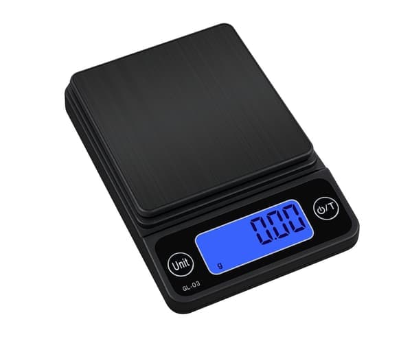 Jewelry scale / coffee scale / pocket scale with high precision Black 500g / 0.1g M Black M