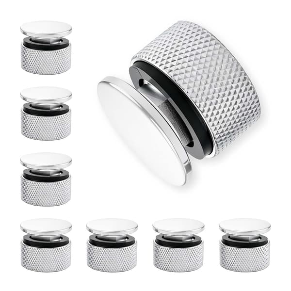 8-pack svetshjälmsfästen i aluminiumlegering med halkfri silikon -
