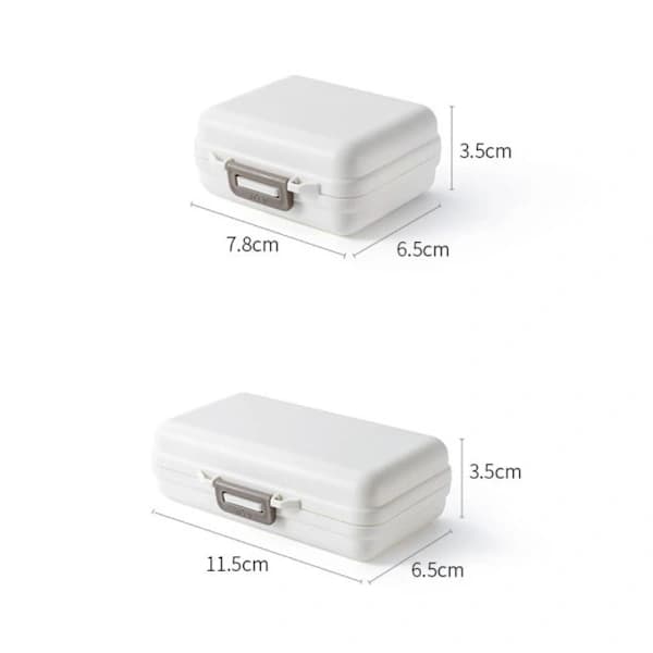 Pillerask Pillbox BLÅ SS Blå S-S