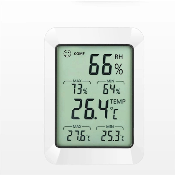 Hushållstermometer Hygrometer Termometer för hemmet Vit