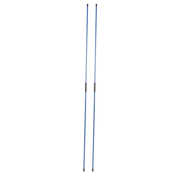 Glasfiber Golf Alignment Sticks 2 sektioner Vikbar Golf Riktindikator Rod AidBlue