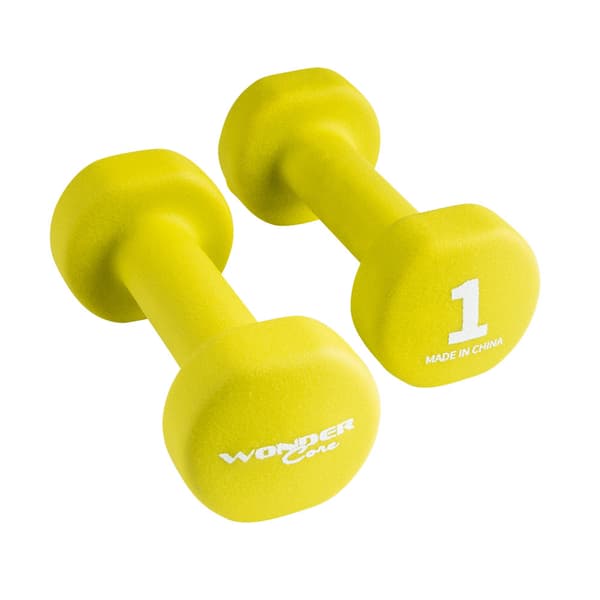 Wonder Core Hantlar med neopren 1kg 2-pack