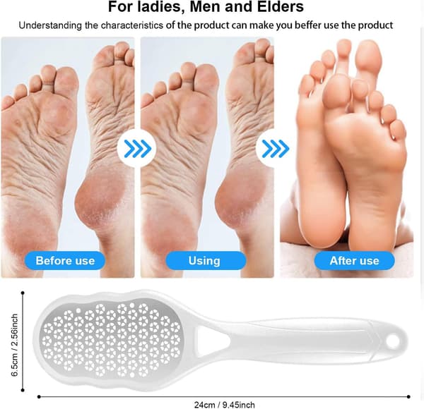 (White) 1 pc foot file, foot file, professional foot file - Pe