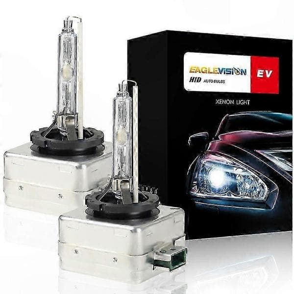 Xenon HID Headlight Bulbs, 35W 6000K White High Beam Low Beam, 2-Pack for Charger 2011-2020 Silver silver