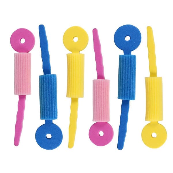 6 st Hårvårds Foam Rollers Magisk Svamp Mjuk Hårrulle Hårstyling Hårrullar DIY Verktyg