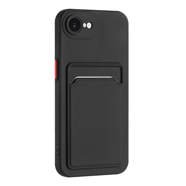 Iphone 16e cover mobiltelefonetui kortholder sort SORT