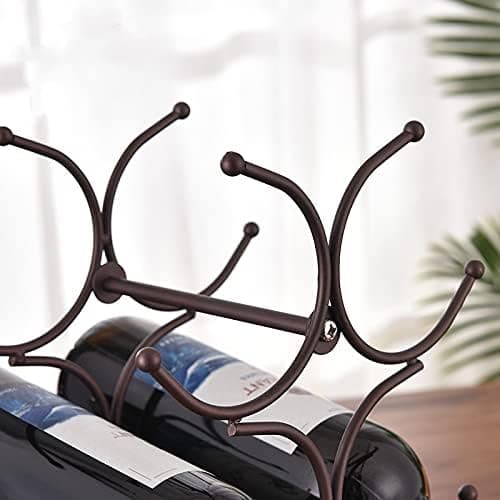 Vinreol til bordplade, vinopbevaringshylde til spisekammer, c