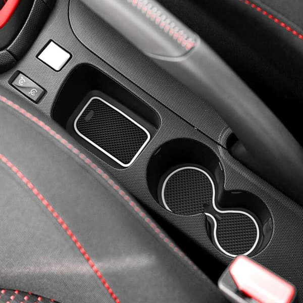 Anti-dust Mat for Clio 4 2013-2019 Cup Holder Center Console Bag Holder White Trim Accessories