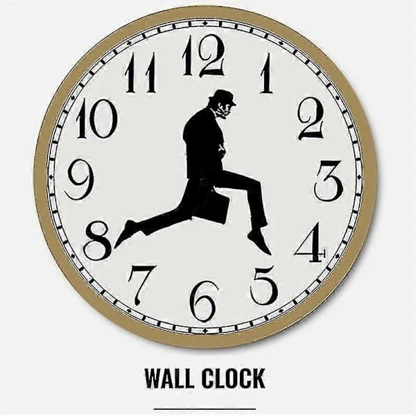 Walks Clock, Silly Walk Wall Clock, An Interesting Wall Clock For Bedroom Kitchen Living Room, Novel