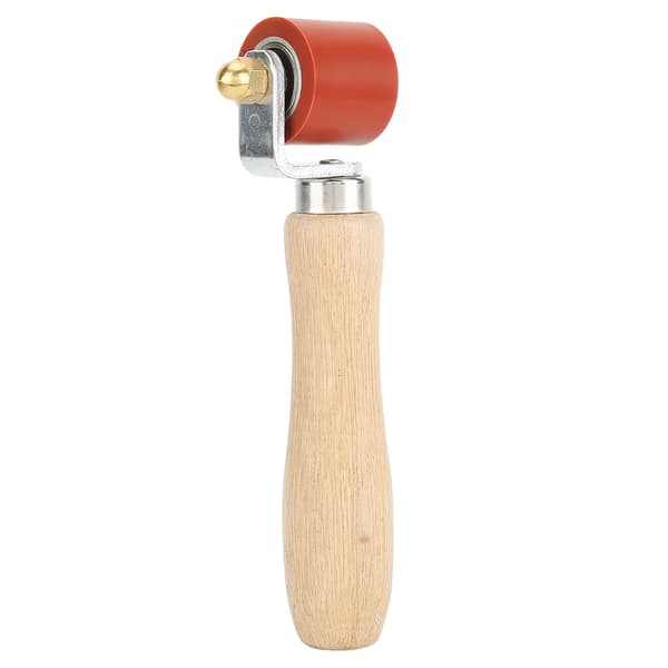 1.1 inch Silicone Hand Pressure Roller 2-Way Bearing 260°C High Temperature Resistant Welding Tool (Red)