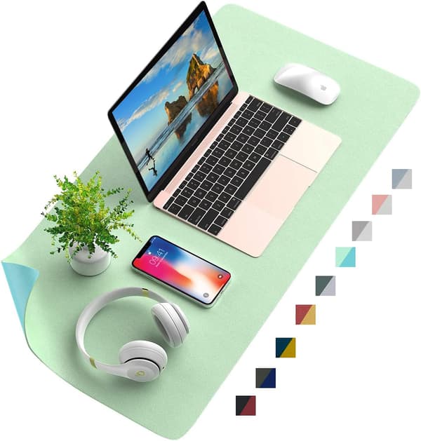 Desk pad, desk mat, mouse pad, double-sided leather, waterproof,