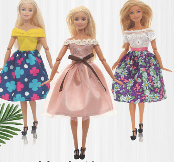 30 cm Barbie dukketøj Kjole op Tilbehør Kjole Ca. A A