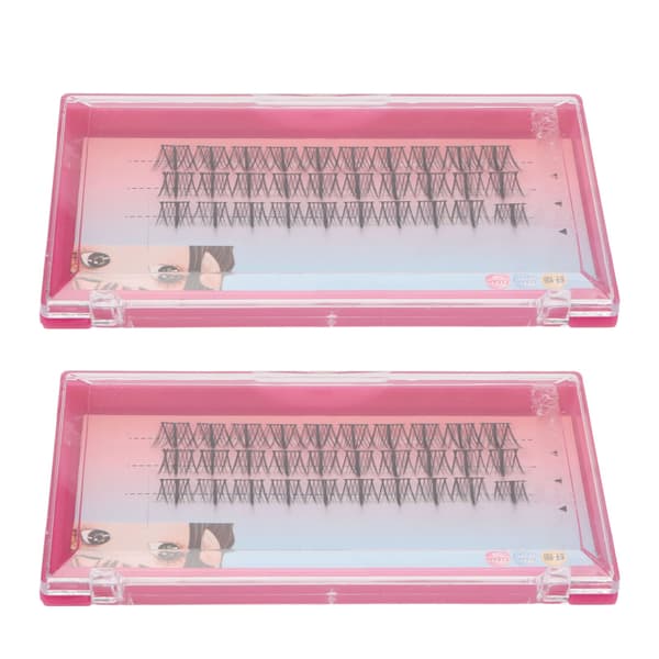 11-13 mm Mixed Individual Eyelashes Soft Flowers DIY Curved Cluster Lash Extensions for Party
