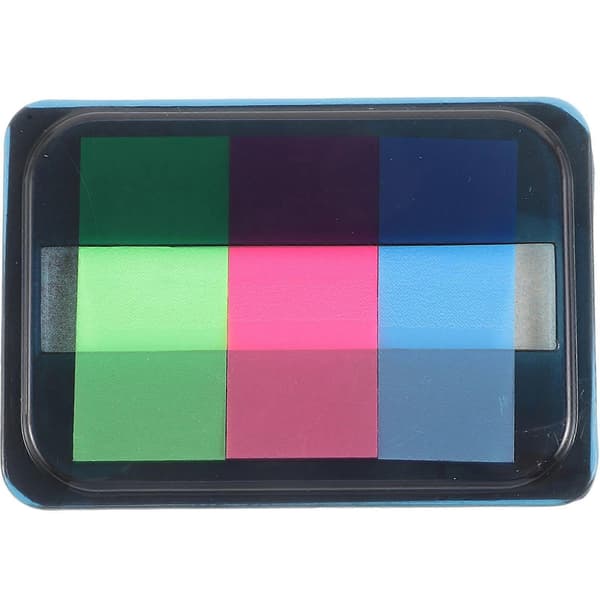 Neon Side Markers Colored Register Tabs Flags Self-Adhesive Pads for Page Marking 3 Colors (60pcs)