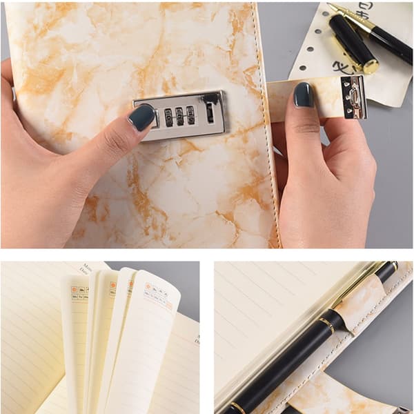 Diary with Lock, Diary with Code Lock for Women, Diary with Lock, Diary with Lock for Boys