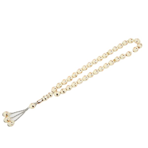 Beads Rosary 33 Grains Exquisite Unique Pattern Religious Item Worship Prayer Accessories Beige