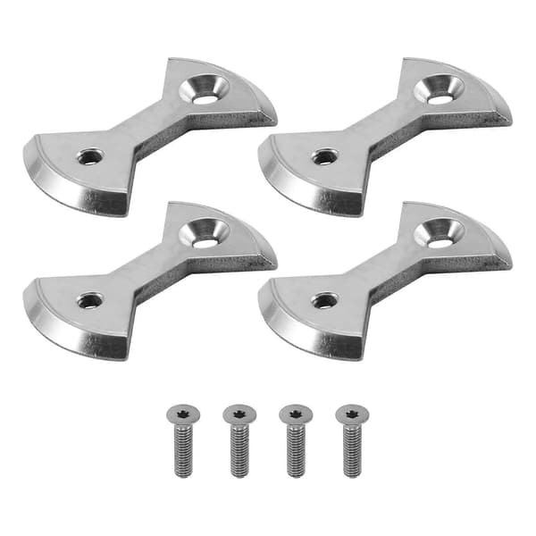 Cykling Pro Titanium Bicycle Pedal Cleats for Zero 4 Cleats 4 Bolts Bicycle Replacement