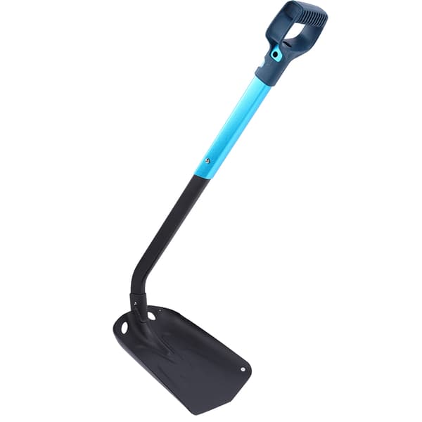 Multifunctional Foldable Aluminum Alloy Snow and Mud Shovel with Long Handle for Climbing and Camping