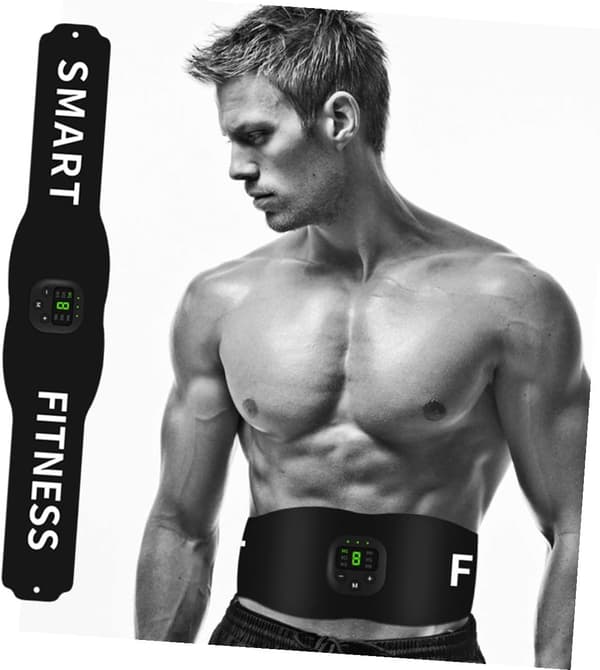 USB svart trening for magemuskler lade for midjebelte -