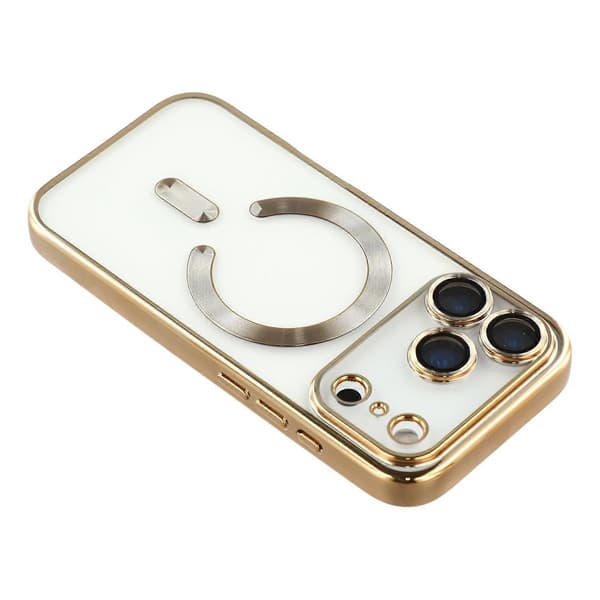 iPhone 17 Deksel Kompatibelt med MagSafe Fullstendig Kamerabeskyttelse TPU Telefondeksel - Gull iPhone 17 iPhone 17 iPhone 17