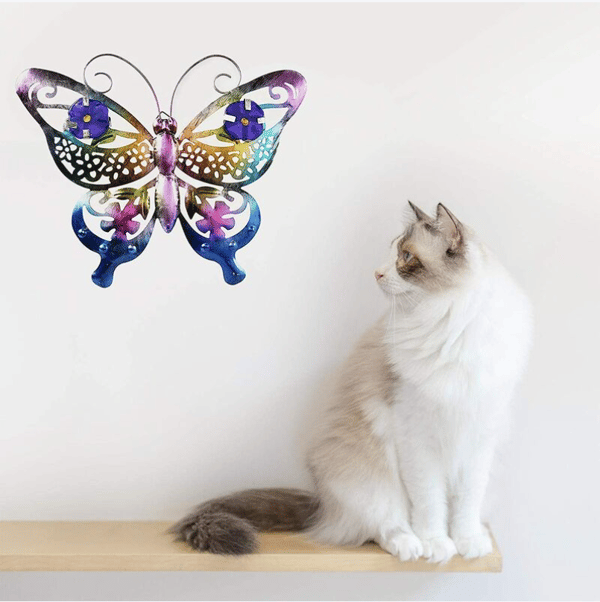 3D Metal Butterfly Shape, Butterfly Sculpture Wall Decor for Indoor Use