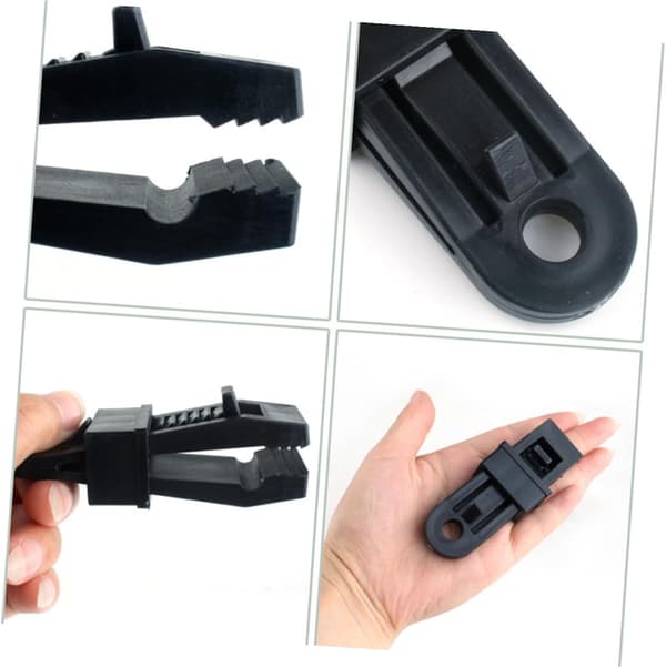 Multifunksjonell vindtau-spenne i nylon for campingklemmer teltklemme montering markiser solseil sommerferie vindbestandig -