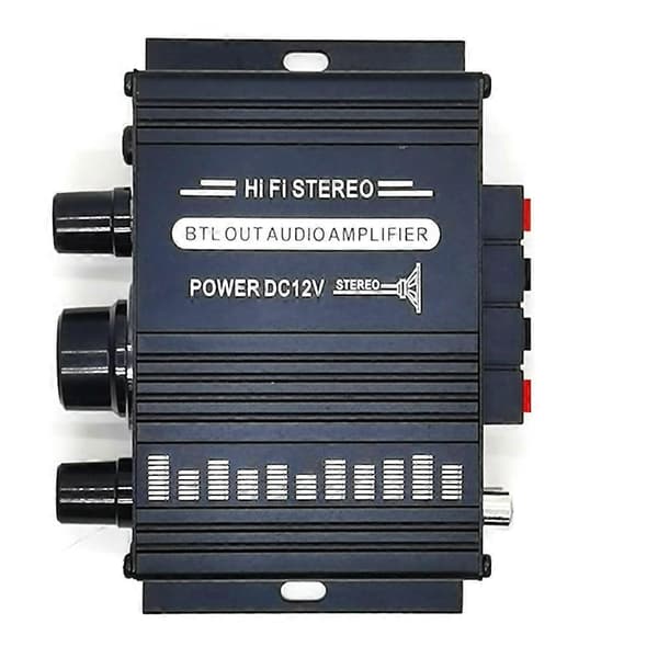 Mini stereoforsterker DC12V Dual Channel Hi-Fi lydspiller