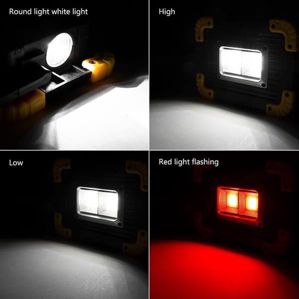 BÆRBAR HODELYKT MULTIFUNKSJONELL LED-HODELYKT LED Utendørs vedlikeholdsarbeidslampe USB-ladelampe