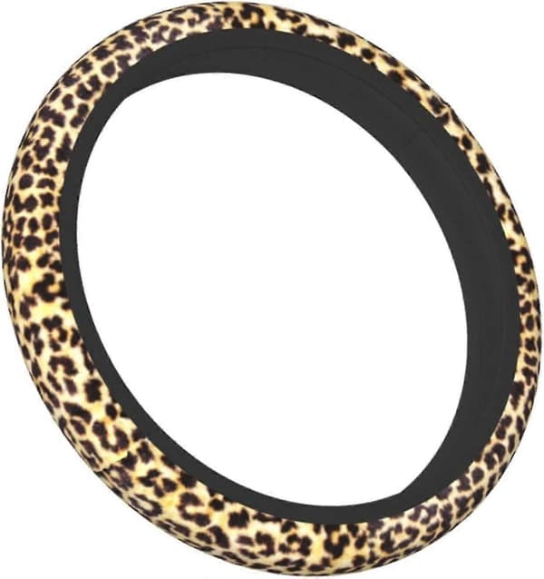 Neopren Leopard Ratdæksel - 15 Tommer, Skridsikker, Biltilbehør