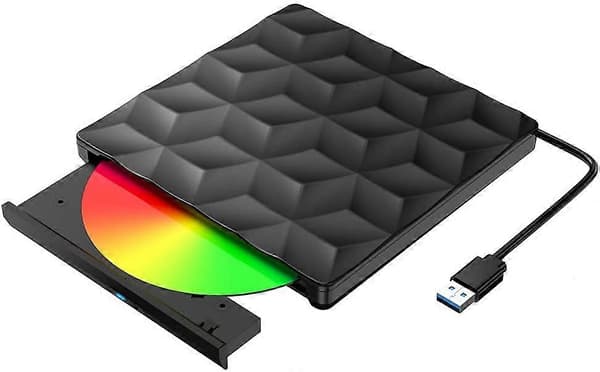 Compact External Blu-ray Drive with Broad Operating System Compatibility, High-Speed USB 3.0 for Fast Data Transfer, High-Performance Blu-ray Reading