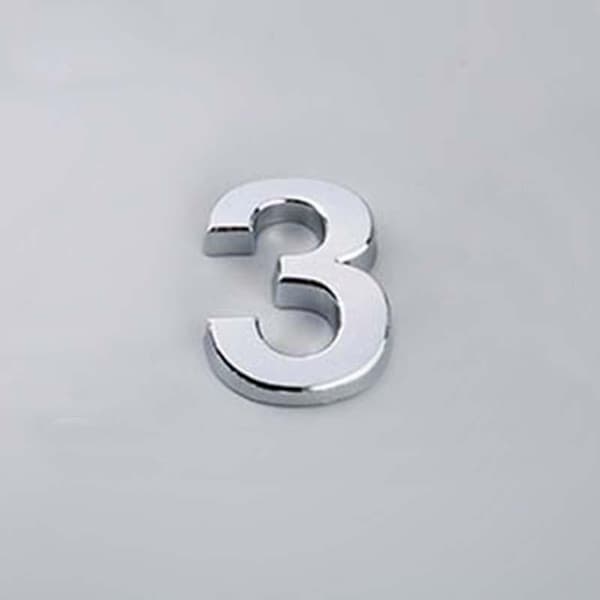 5CM 0-9 Nummerplatta Siffror Dekal Dörr Adress Hotell Hus Modern Nummer Matches the image Bronze/2 Bronze/2 Matches the image