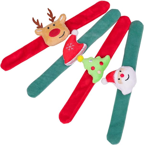 4 stk Slap Armbånd Ring Sett Jul Silikongummi Ringer C