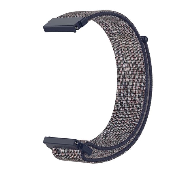 Nylonarmbånd med borrelås - Blå (20 mm) 10 10