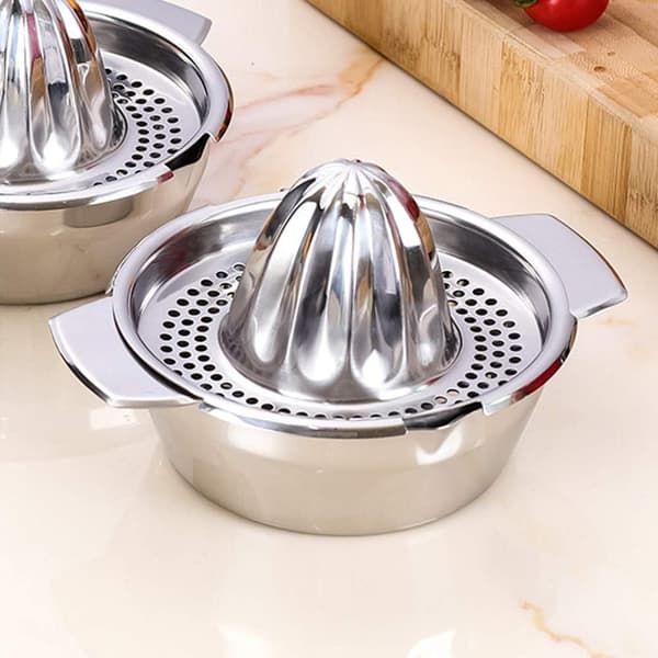 Manuel citruspresser i rustfrit stål, multifunktionel manuel juicer