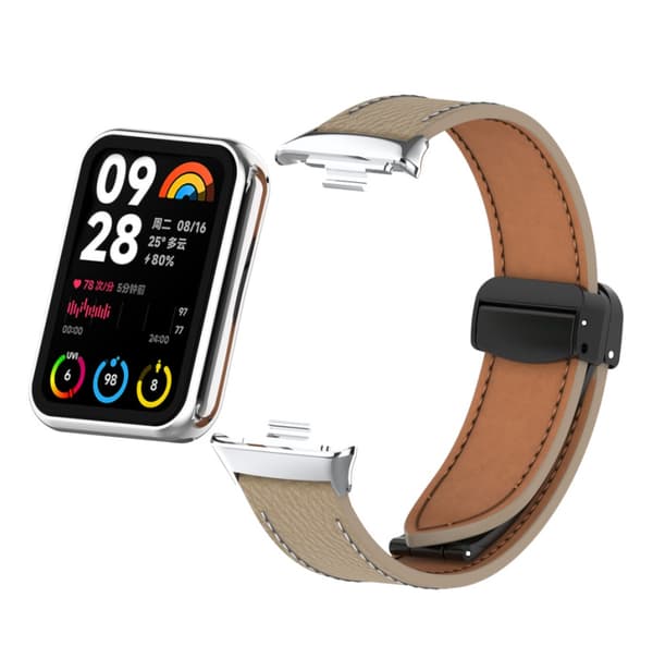 Xiaomi Mi Band 9 Pro magnetisk foldbart bånd kaffe Brun
