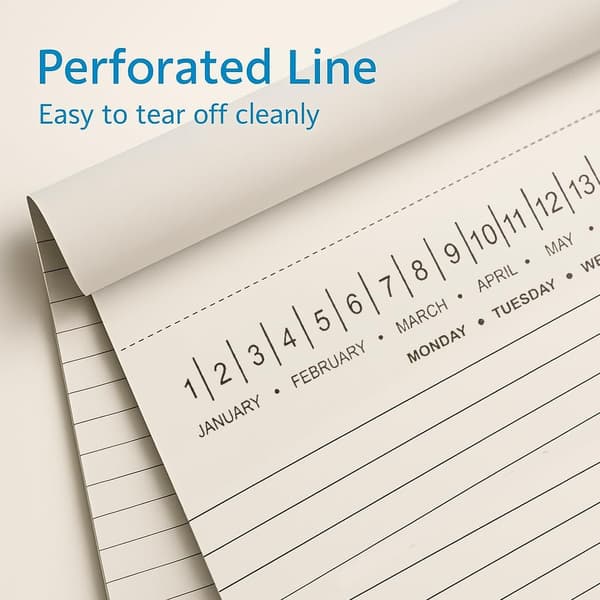 Notebook 8.5 x 11 Narrow Ruled Writing Pads for College and Office Notes, White, 3-Pack