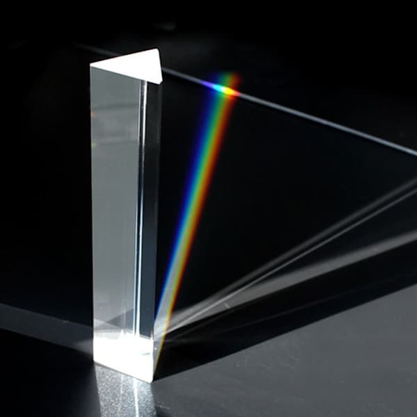 Optisk Glas Trekantet Prisme Krystal Optiske Prismer