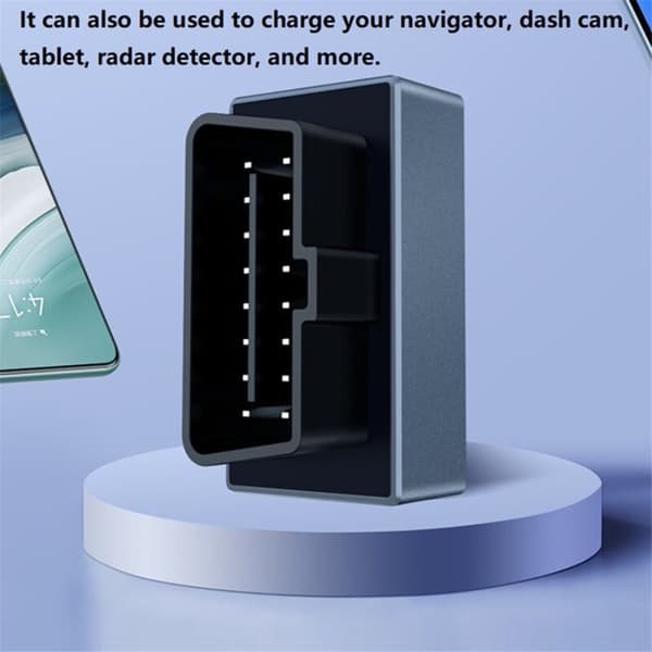Model 3 2024 Piilotettu OBD-adapteri Lataus 27W Plug and Play USB-C Kaksoisportit