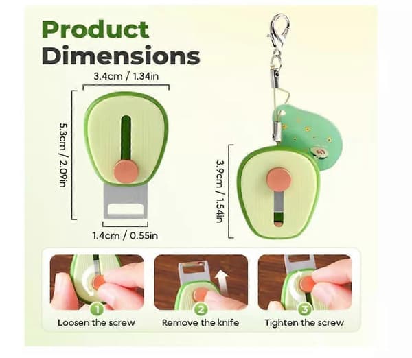 Pocket Fruit Peeler, Portable Hidden Kitchen Vegetable and Carrot Peeler
