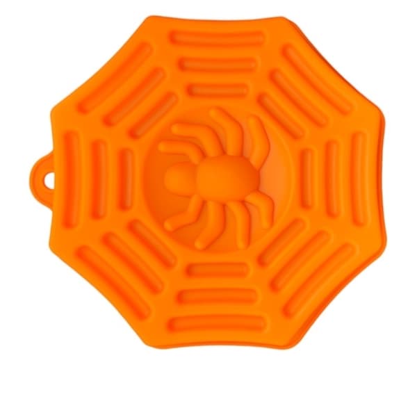Halloween Silikonform Spindelnät - Stor Bakform Orange orange