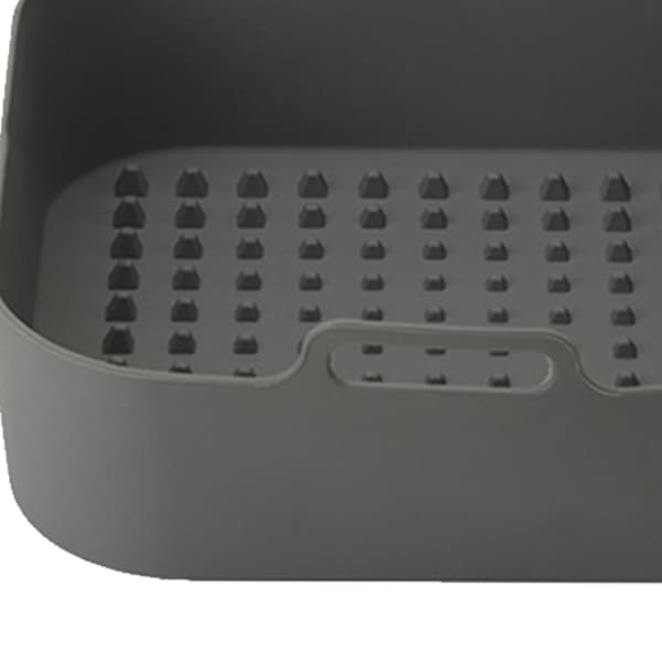 Silikoneskål til Air Fryer Grå 20 cm Grå Grey 20 cm